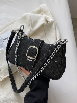 Denim Casual Underarm Shoulder Bags