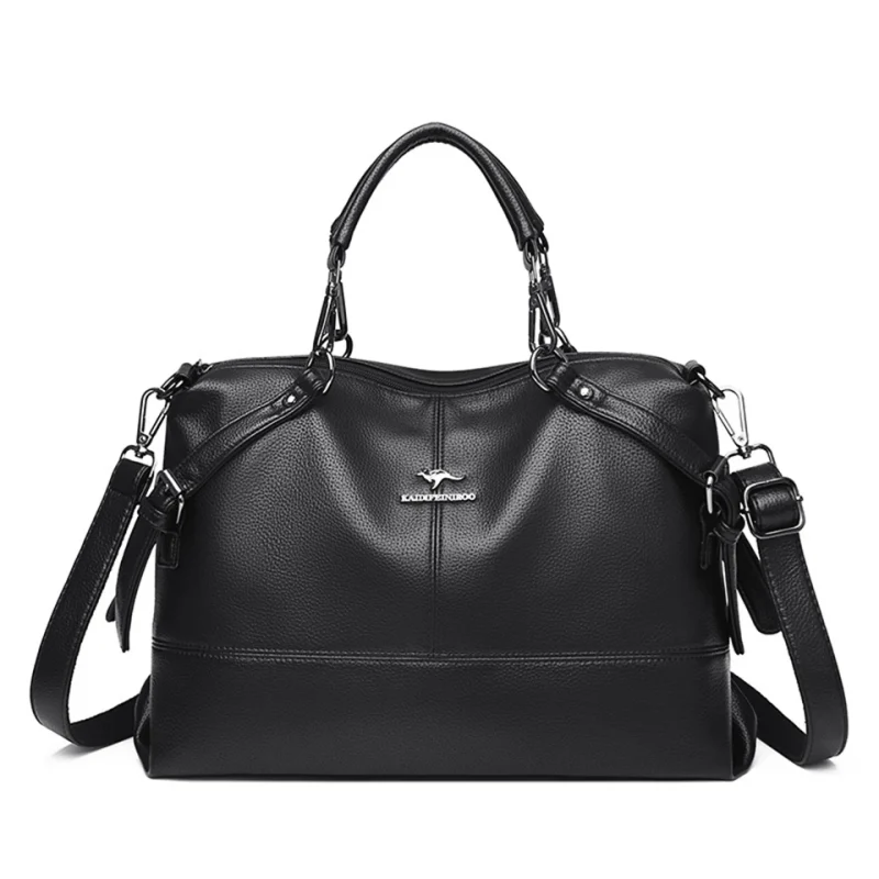 Casual Tote High Quality Leather Crossbody Bags - Image 12