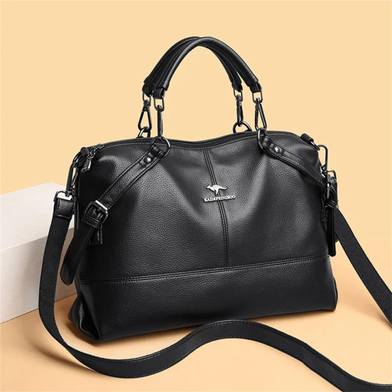 Casual Tote High Quality Leather Crossbody Bags - Image 7