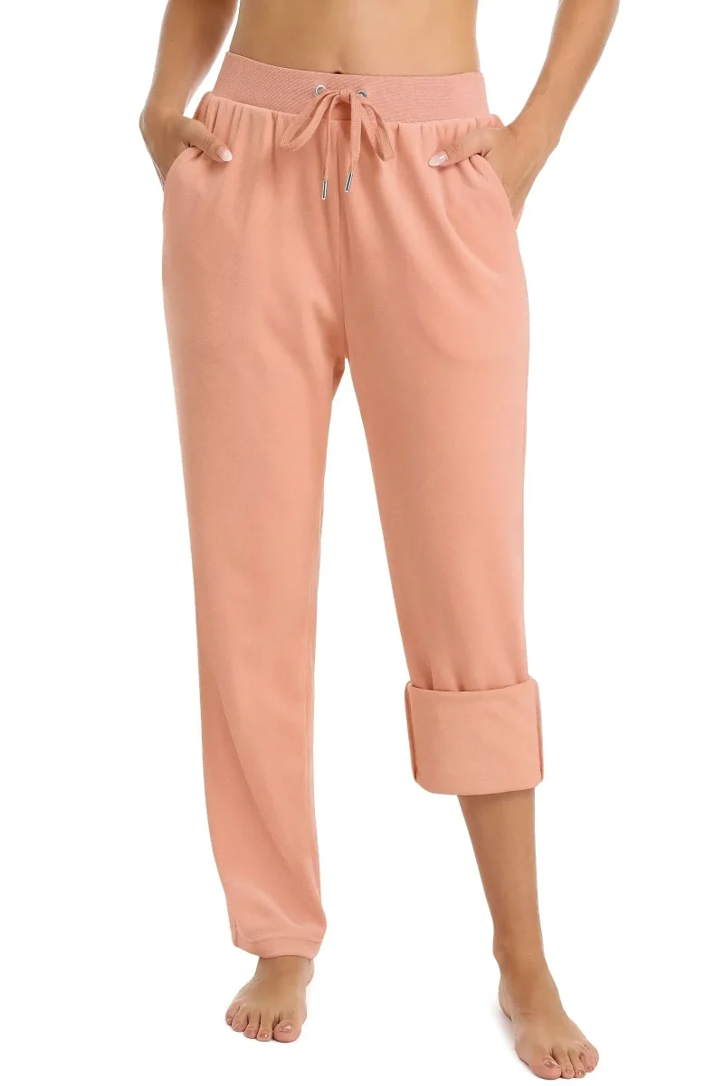 Eco Fleece Elastic Waist Pajama Long Pants