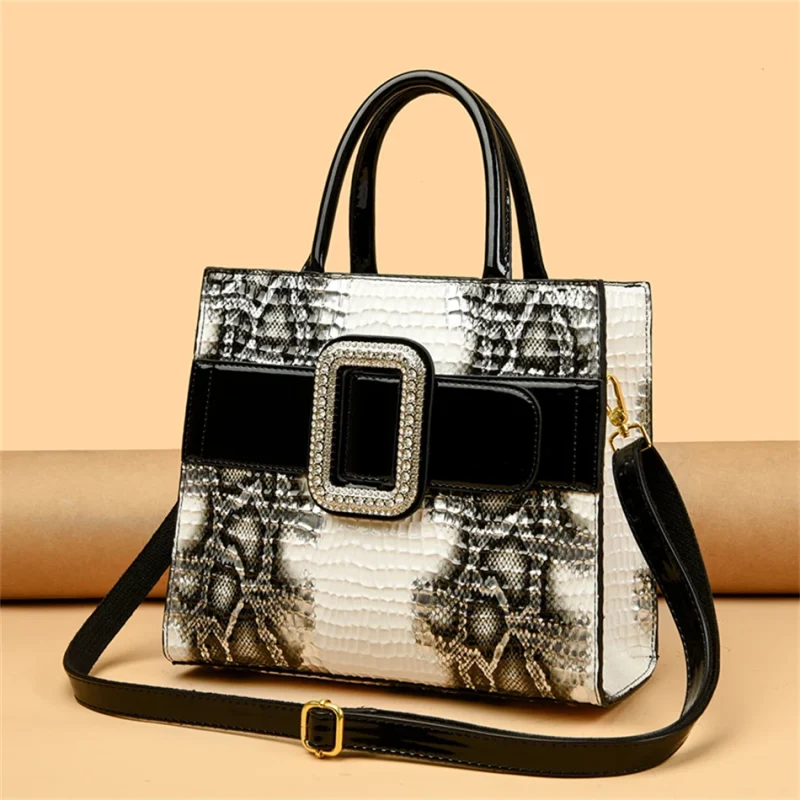 High Quality Snake Skin Large Capacity Versatile Shoulder Bag - Image 8