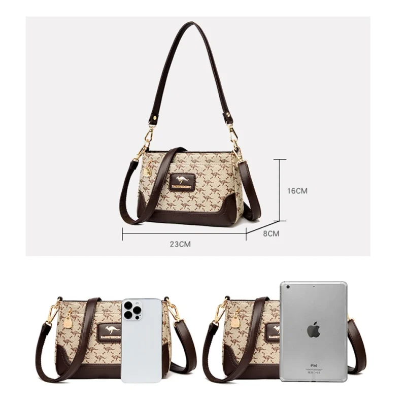 Luxury Designer Pu Leather  Crossbody Casual Small Totes - Image 2