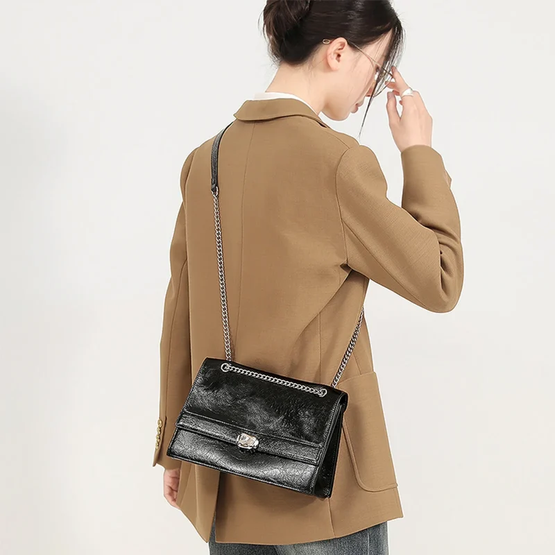 Luxury Genuine Leather Crossbody Bag