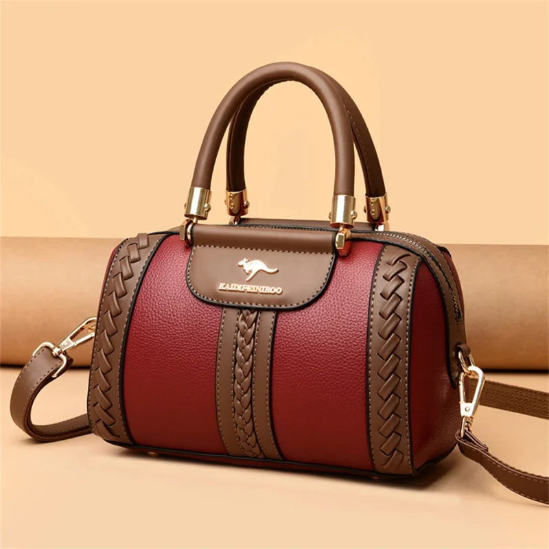 High Quality Leather Women Luxury Designer Shoulder Crossbody Bag - Image 9