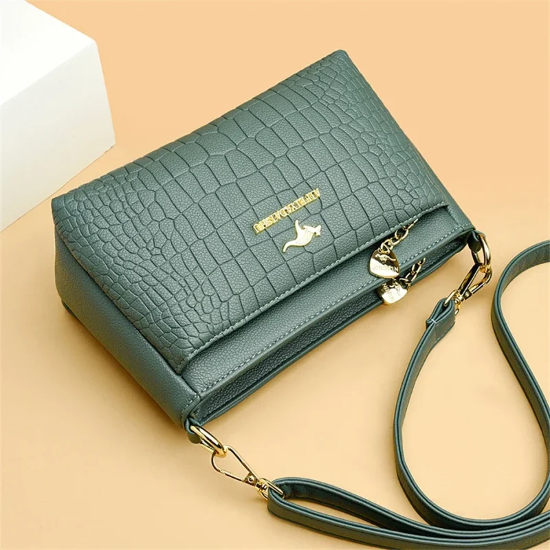 Luxury Designer High Quality Leather Shoulder Messenger Crossbody Bag - Image 10