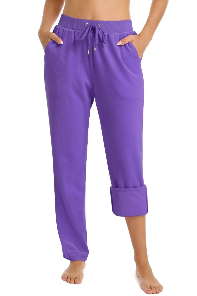 Eco Fleece Elastic Waist Pajama Long Pants - Image 8