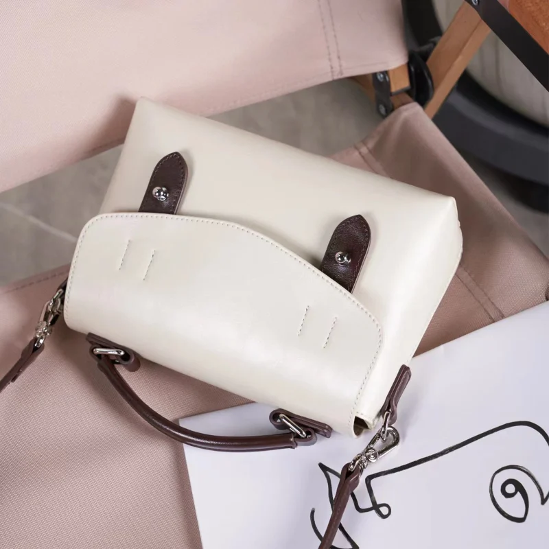 Genuine Leather Large Capacity Daily Commuting Crossbody Bag