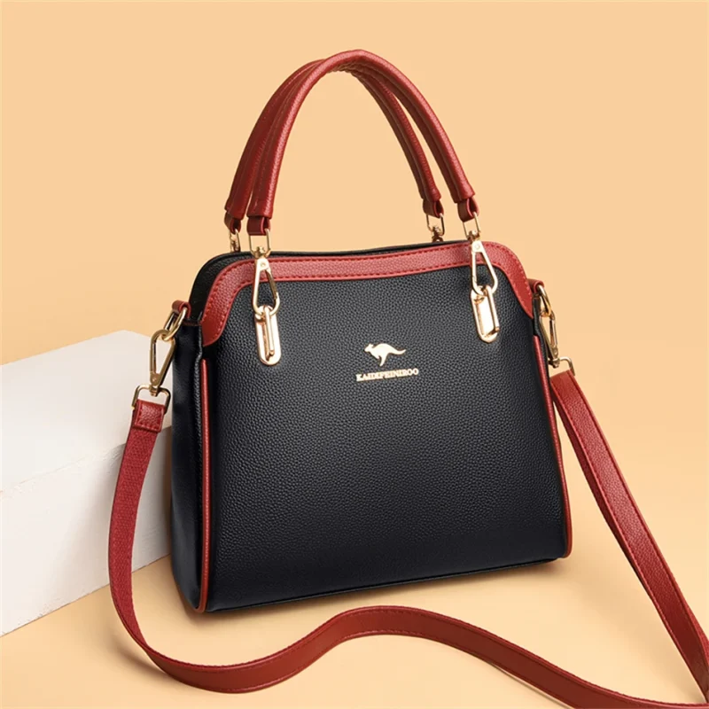 Luxury Woman Designer  High Quality Leather Female Shoulder Crossbody - Image 6