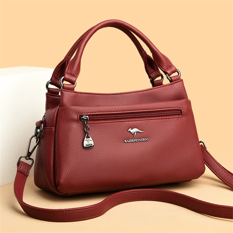 High Quality Vintage Leather Eco Crossbody Bag - Image 7