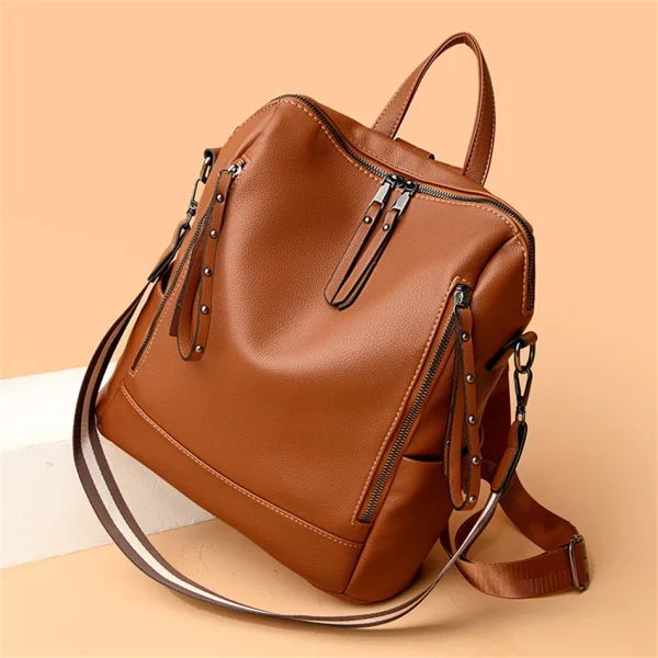 Premium Quality Ethical PU Leather Backpack - Teens Girls - Image 7