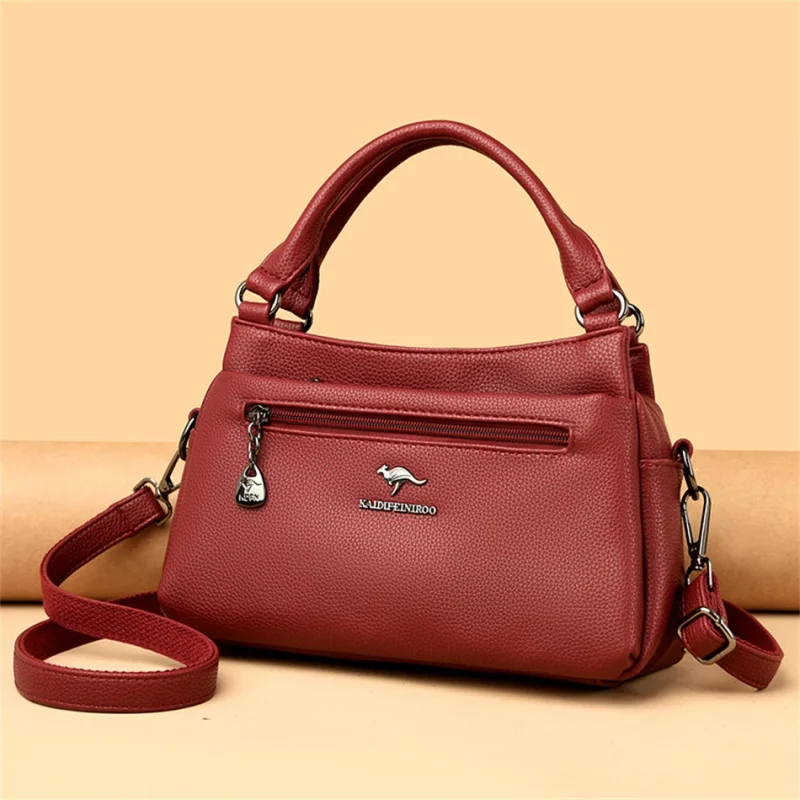 High Quality Vintage Leather Eco Crossbody Bag - Image 8