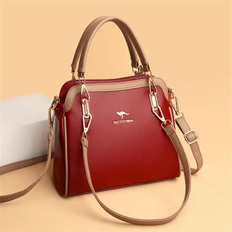 Luxury Woman Designer  High Quality Leather Female Shoulder Crossbody - Image 7