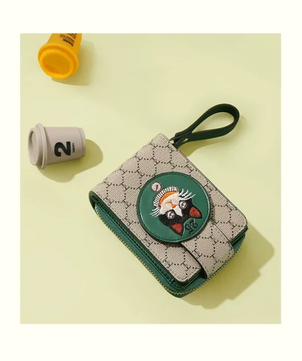 Kawaii Cartoon Cat Graphic Wallet