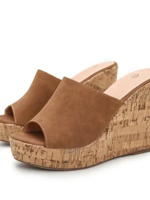 Eco Mules Wedges Heels Slippers