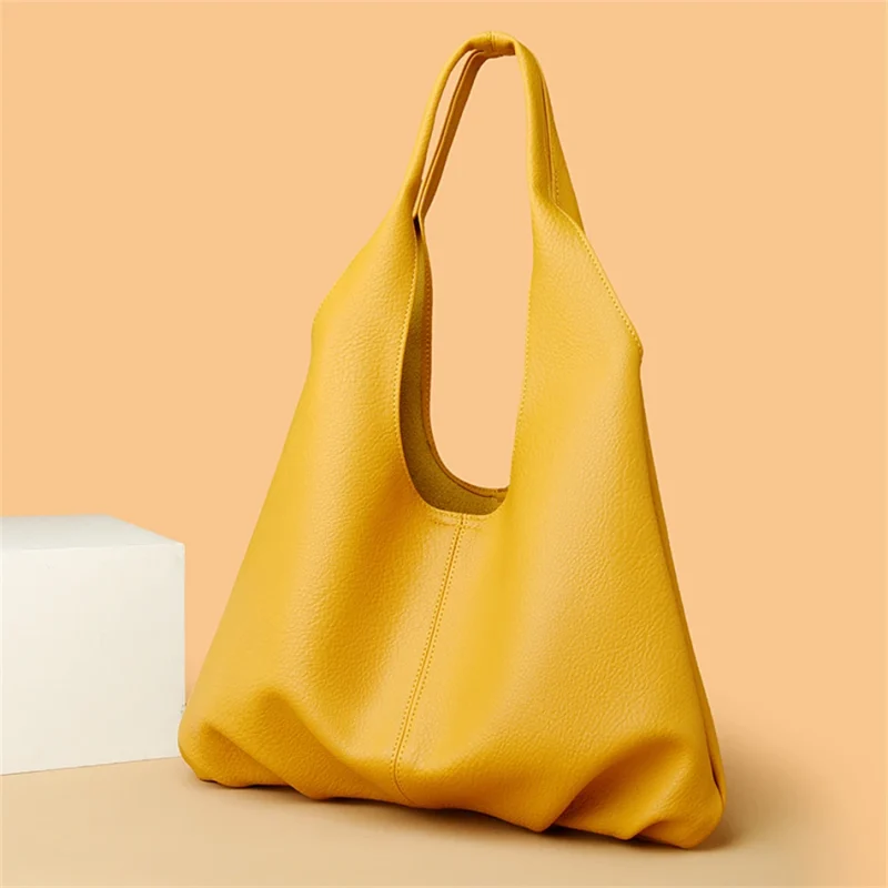 Luxury Designer Large Capacity Solid Color Casual Shopping Totes - Image 9