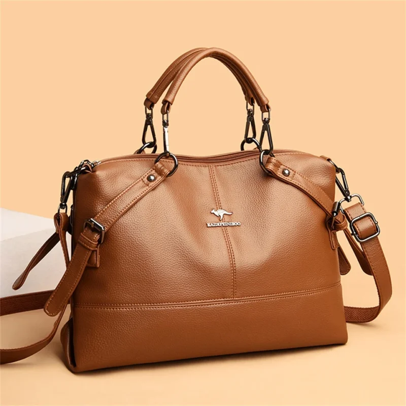 Casual Tote High Quality Leather Crossbody Bags - Image 9