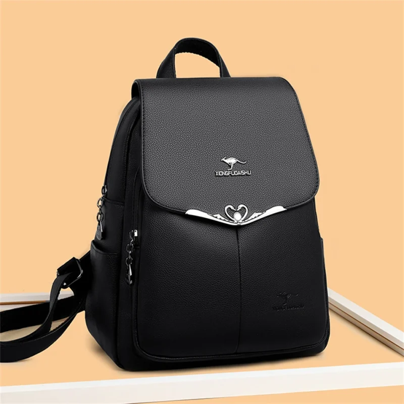Luxury Women Chic Eco-Friendly Backpack: Women's PU Leather - Image 10