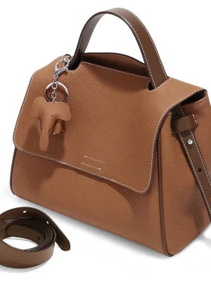 Leather Luxury Satchel Stylish Flap Purse