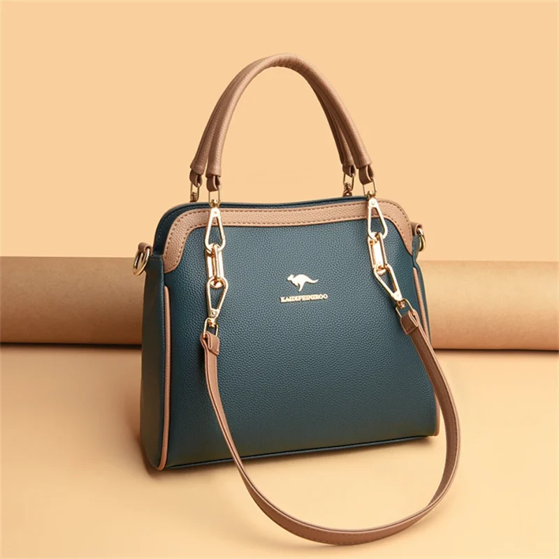 Luxury Woman Designer  High Quality Leather Female Shoulder Crossbody - Image 10