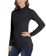 TACVASEN UPF 50+ 1/4 Zipper Moisture Wicking Sun Protection T-Shirt