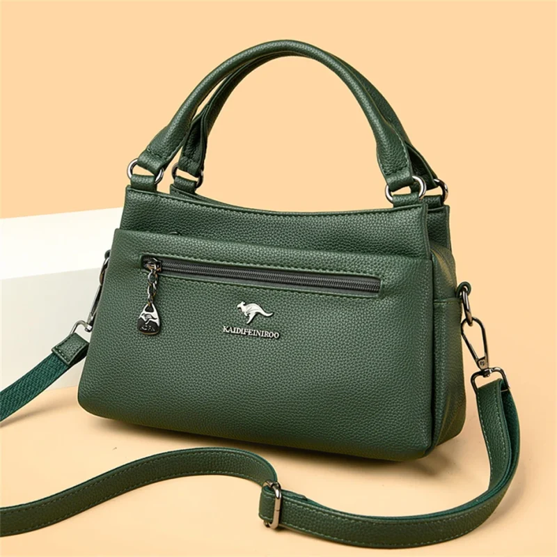 High Quality Vintage Leather Eco Crossbody Bag - Image 10