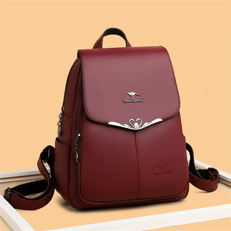 Luxury Women Chic Eco-Friendly Backpack: Women's PU Leather - Image 12