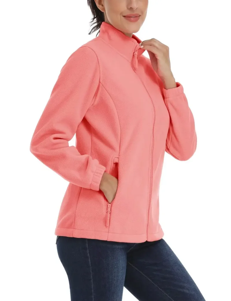 Eco Zipper Pocket Green Windbreaker Jacket - Image 3