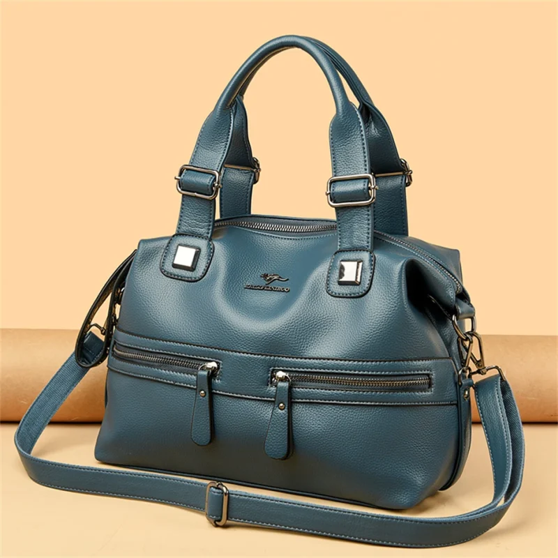 Designer Style Casual Ethical Leather Tote Bag - Image 11