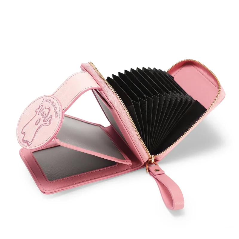 Hot Pink Portable Pu Short Wallet - Image 7