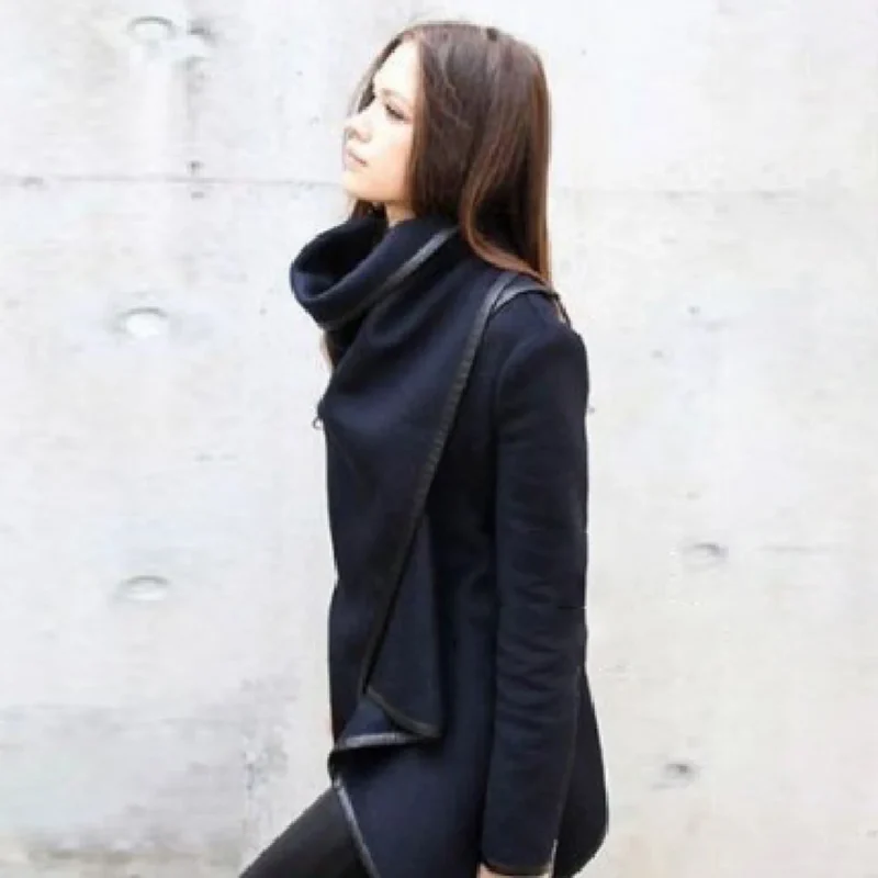 Asymmetric High-Neck Jacket - Image 7