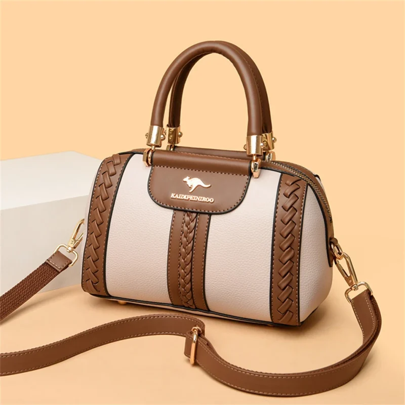 High Quality Leather Women Luxury Designer Shoulder Crossbody Bag - Image 14