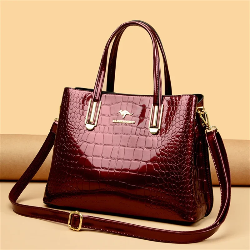 Luxury Crocodile Pattern Shoulder Messenger Bags - Image 12