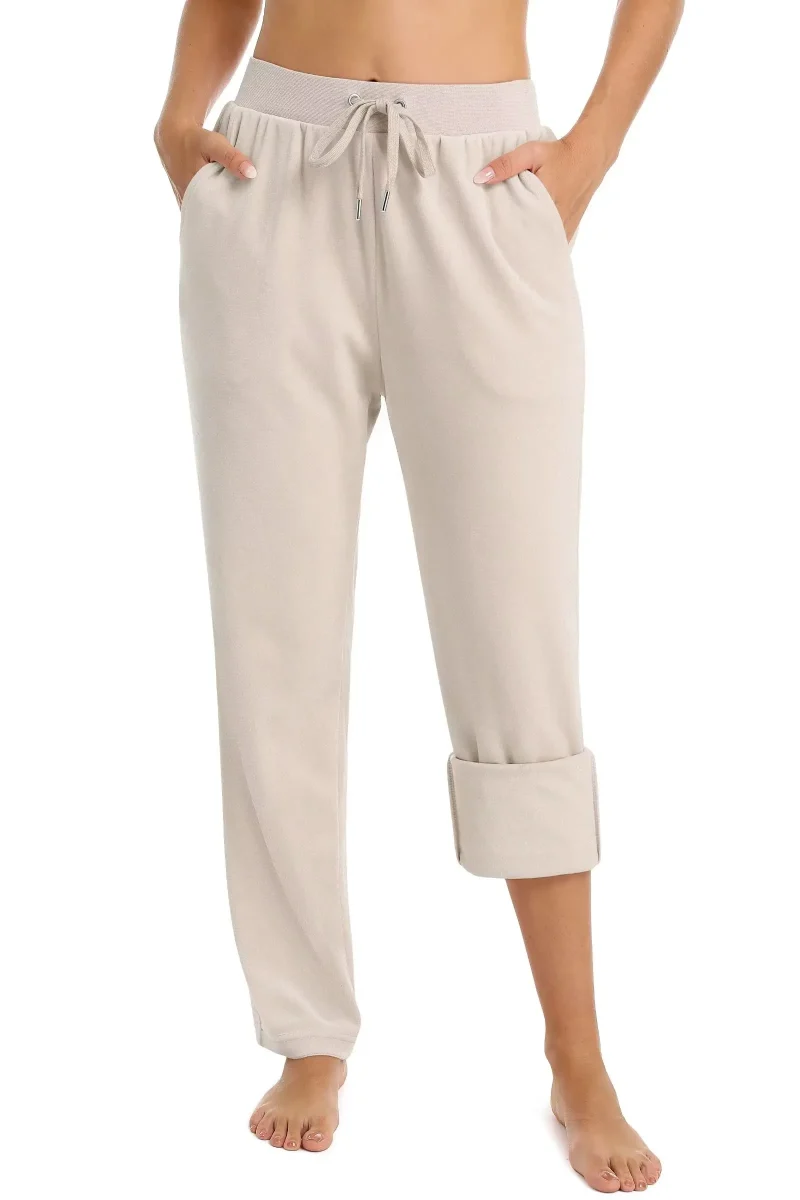 Eco Fleece Elastic Waist Pajama Long Pants - Image 4