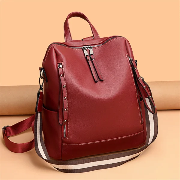 Premium Quality Ethical PU Leather Backpack - Teens Girls - Image 6