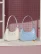 Striped Print Design Crescent Versatile Shoulder Bag