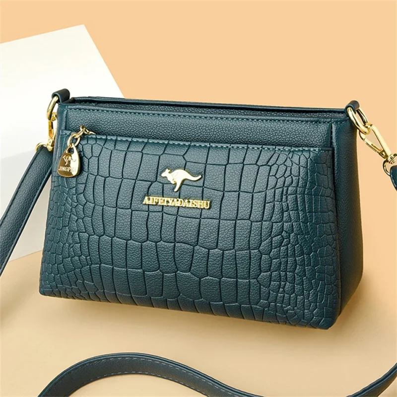 Luxury Designer High Quality Leather Shoulder Messenger Crossbody Bag - Image 9
