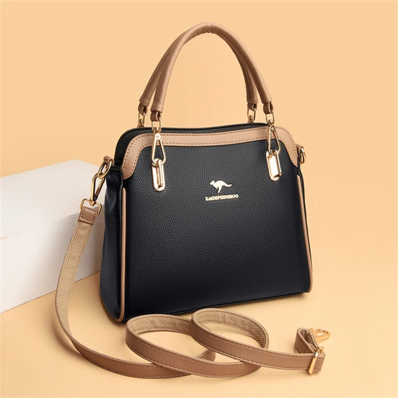 Luxury Woman Designer  High Quality Leather Female Shoulder Crossbody - Image 8