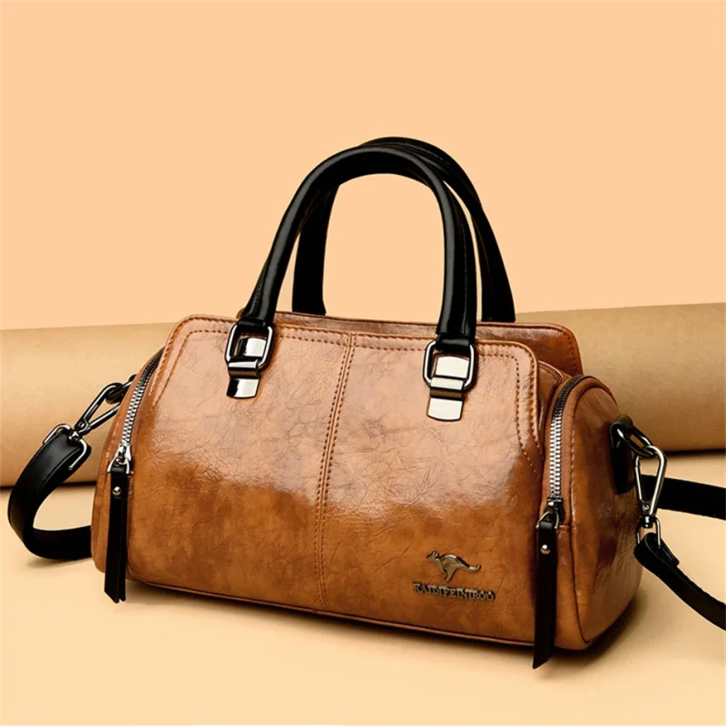 High Quality Ethical Leather Crossbody: Vintage Chic - Image 11