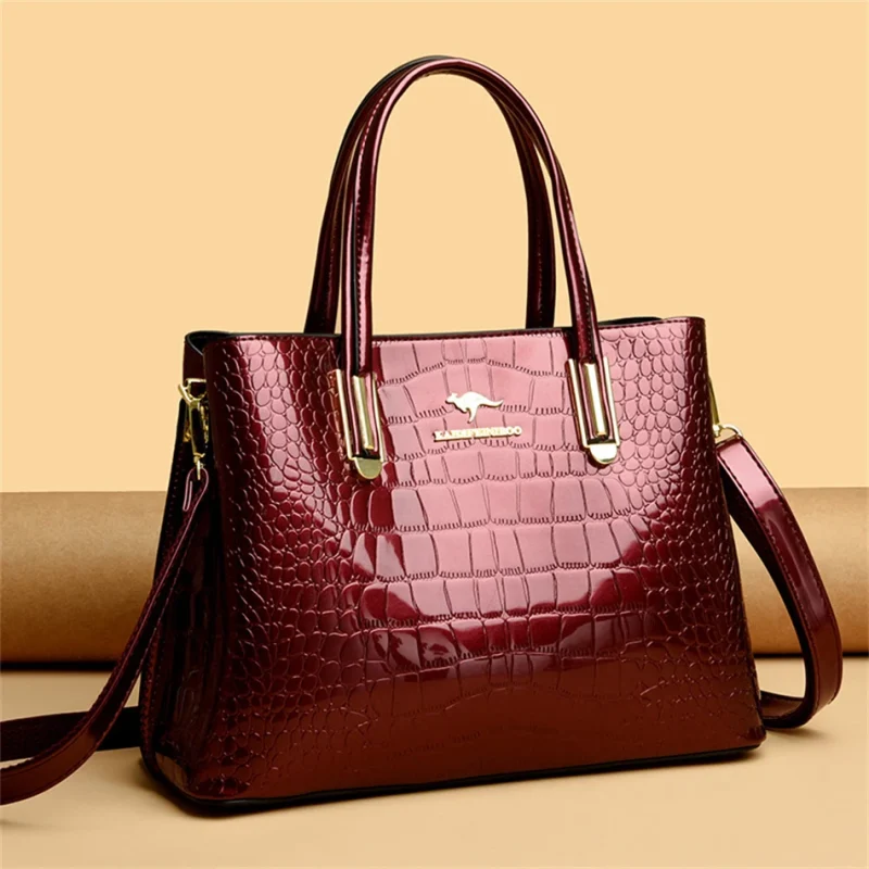 Luxury Crocodile Pattern Shoulder Messenger Bags - Image 11