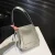 Silver shoulder bag