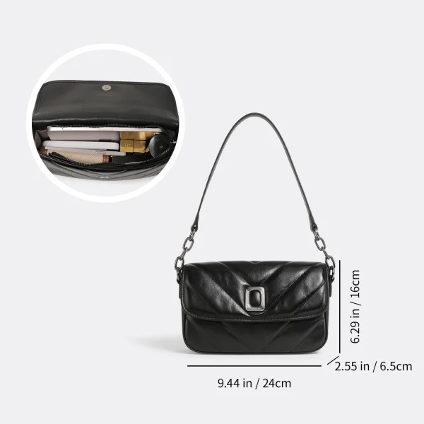 Simple Classic Square Flap Underarm Bag - Image 2