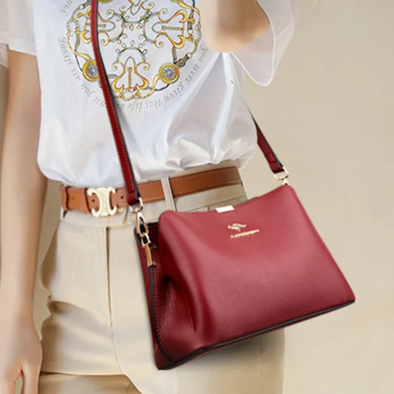 Luxury Designer  Eco Leather Women's Crossbody Bag - Image 3