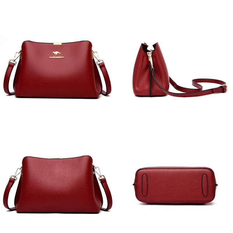 Luxury Designer  Eco Leather Women's Crossbody Bag - Image 5