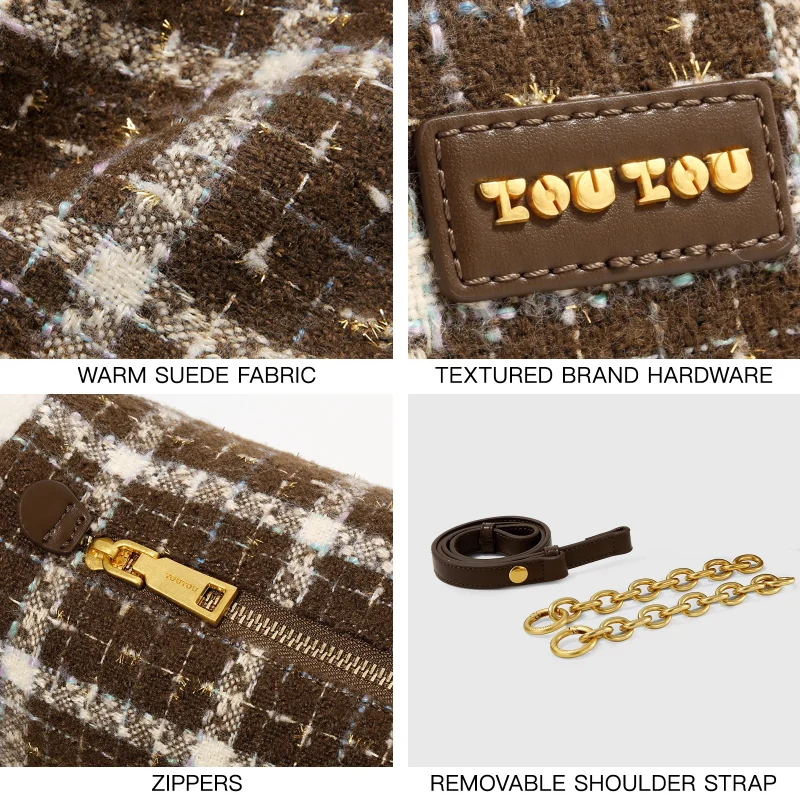 High Quality Eco Print Shoulder Crescent Bag - Image 6