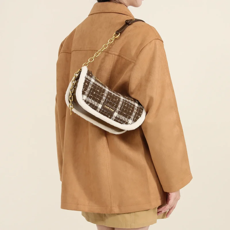 High Quality Eco Print Shoulder Crescent Bag - Image 2