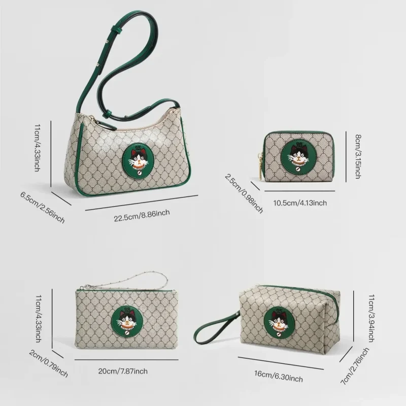 Eco Cat Embroidery Combo Bag Set - Image 2