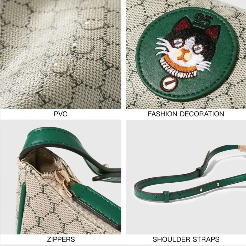 Eco Cat Embroidery Combo Bag Set - Image 4