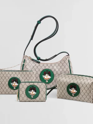 Eco Cat Embroidery Combo Bag Set