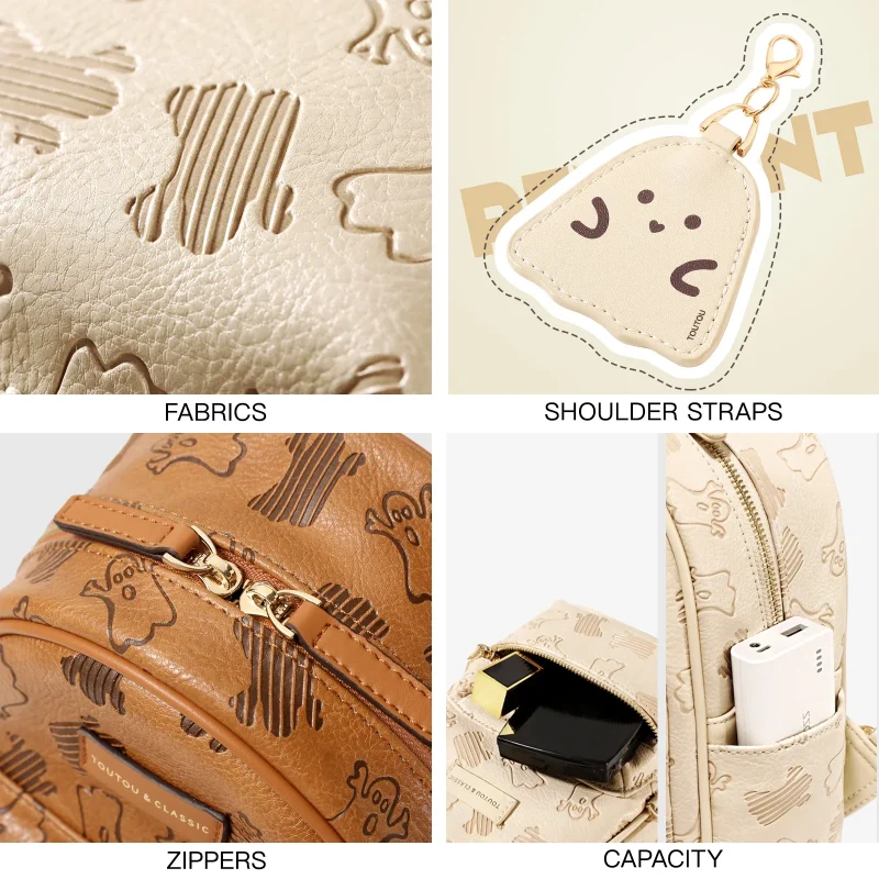 High-Quality Halloween Ghost Embossed Backpack - Image 6