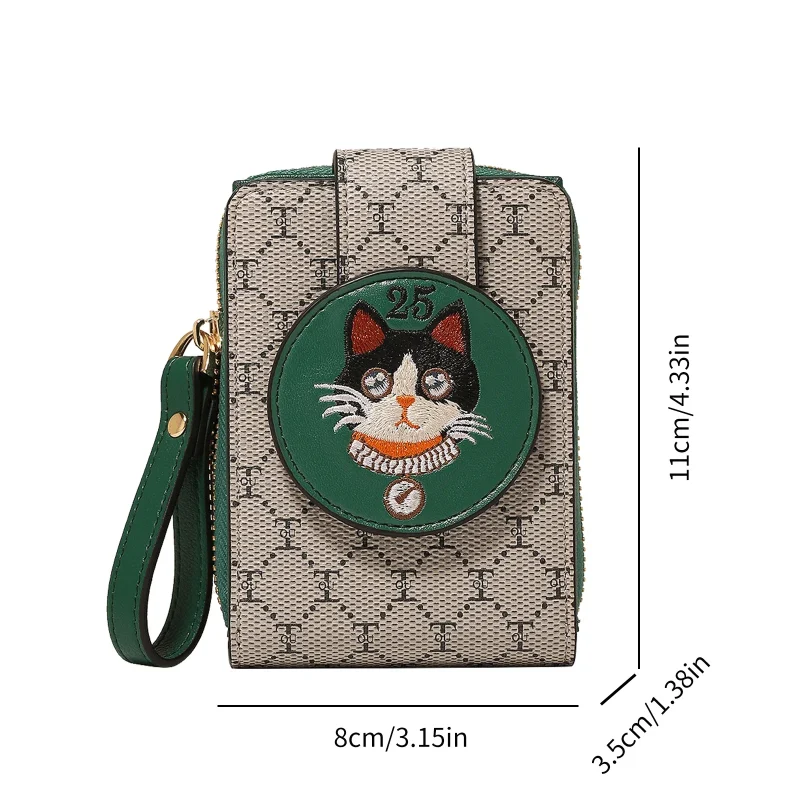 Kawaii Cartoon Cat Graphic Wallet - Image 3